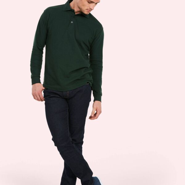 Uneek Classic Longsleeve Poloshirt Thumbnail