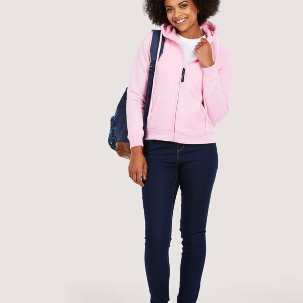 Uneek Ladies Classic Full Zip Hooded Sweatshirt Thumbnail