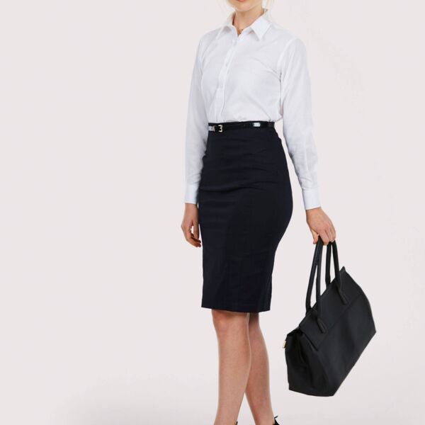 Uneek Ladies Pinpoint Oxford Full Sleeve Shirt Thumbnail