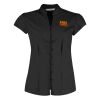 Women's continental blouse mandarin collar cap sleeve (tailored fit) Thumbnail