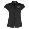 Women's continental blouse mandarin collar cap sleeve (tailored fit) Thumbnail