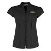 Women's continental blouse mandarin collar cap sleeve (tailored fit) Thumbnail