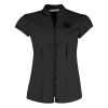 Women's continental blouse mandarin collar cap sleeve (tailored fit) Thumbnail