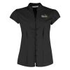 Women's continental blouse mandarin collar cap sleeve (tailored fit) Thumbnail