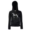 Women's premium 70/30 hooded sweatshirt jacket Thumbnail